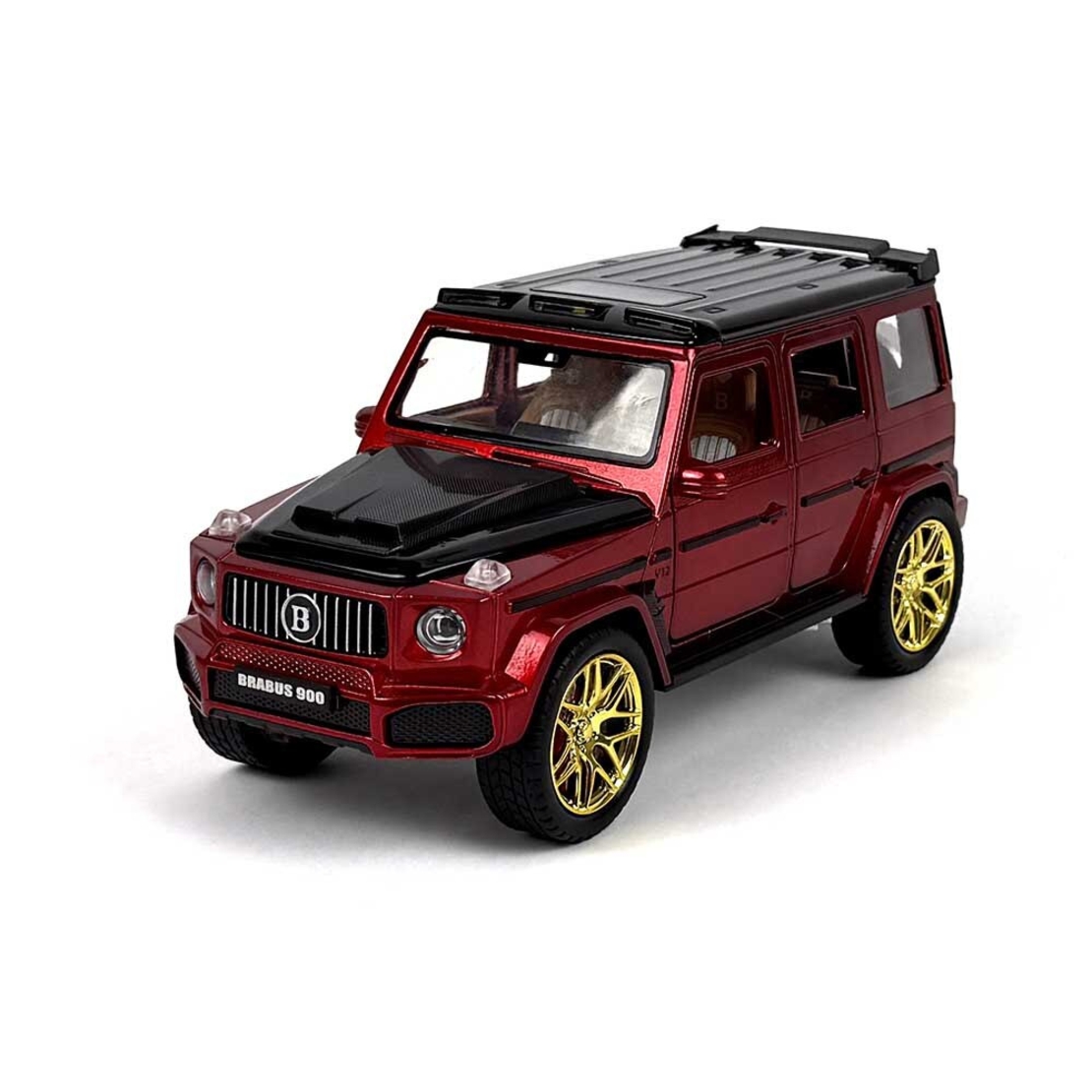 Метален джип с отварящи се врати светлини и звуци Mercedes G-class Brabus 900 1:24