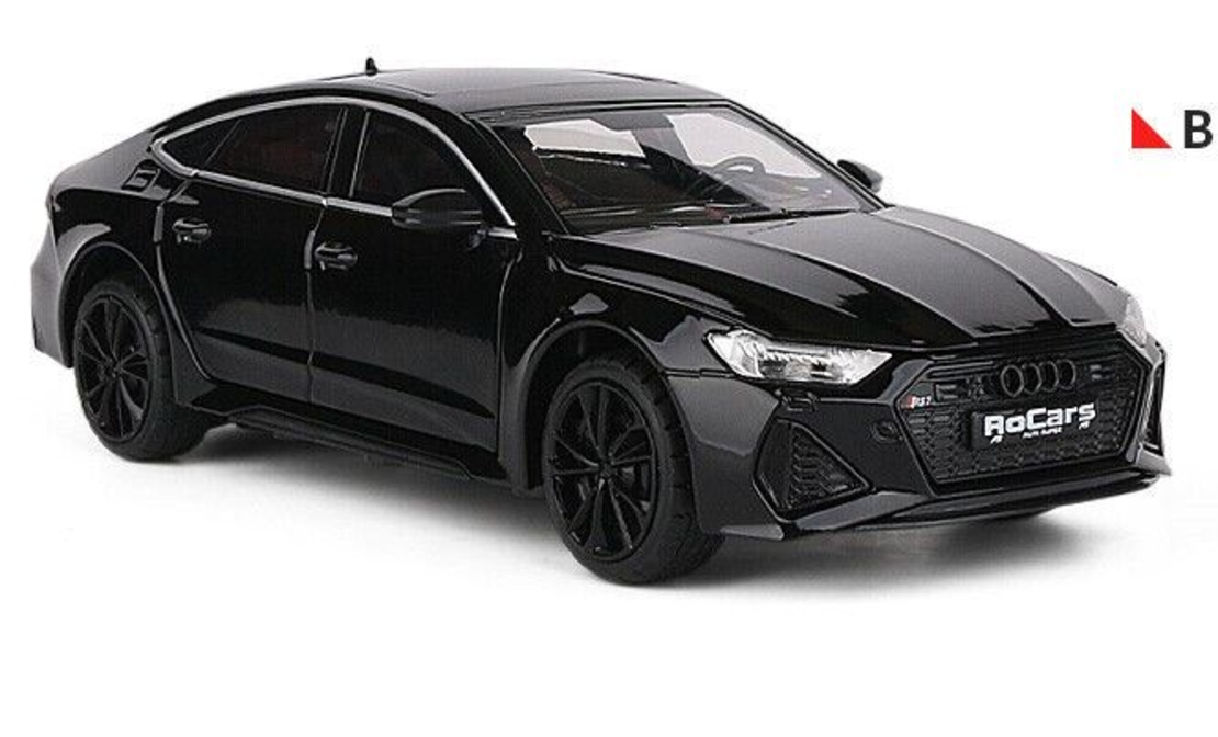 Метална кола с отварящи се врати светлини и звуци Audi RS7 1:24