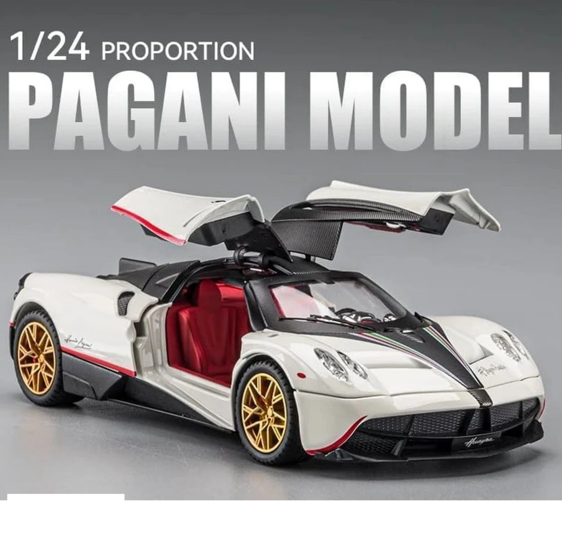 Метална кола с отварящи се врати светлини и звуци Pagani Huayra 1:24
