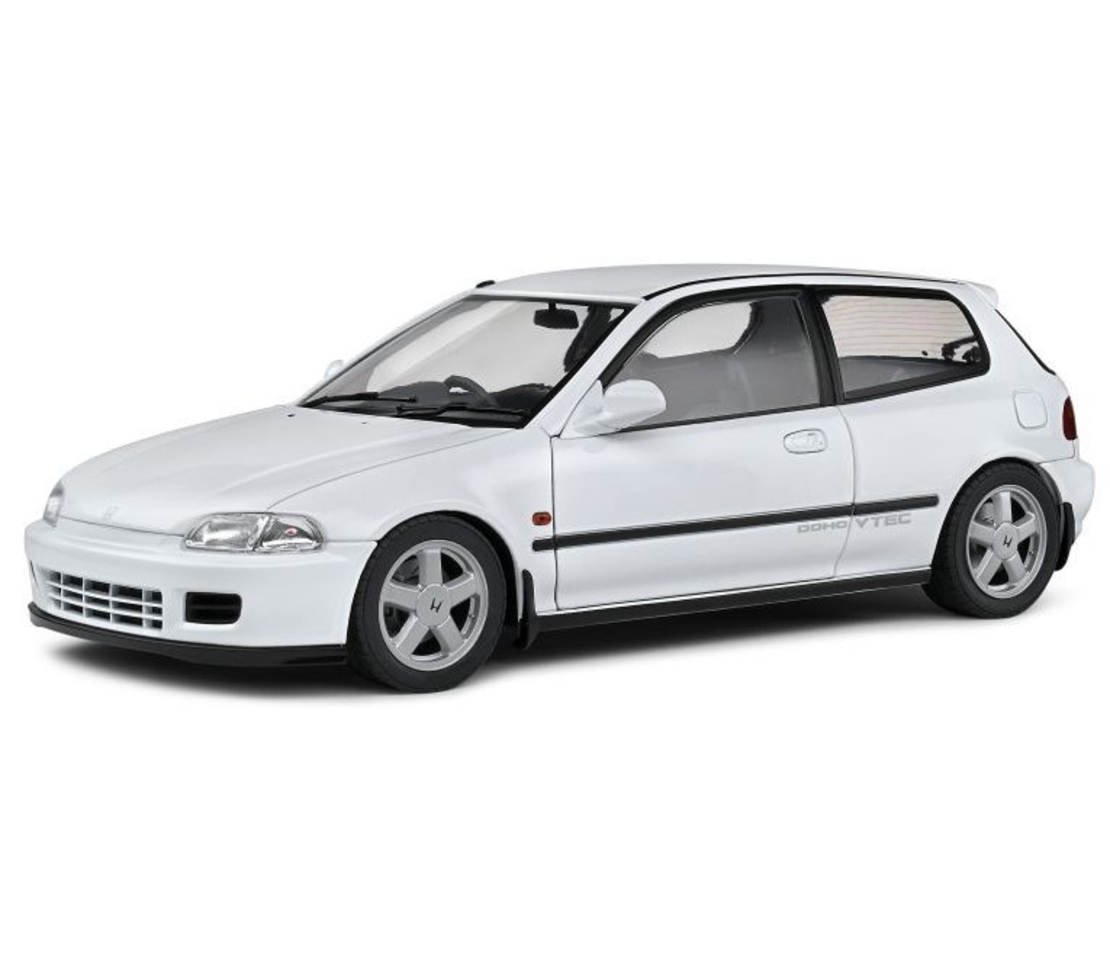 Метална кола HONDA CIVIC (EG6) WHITE 1991 - SOLIDO 1/18