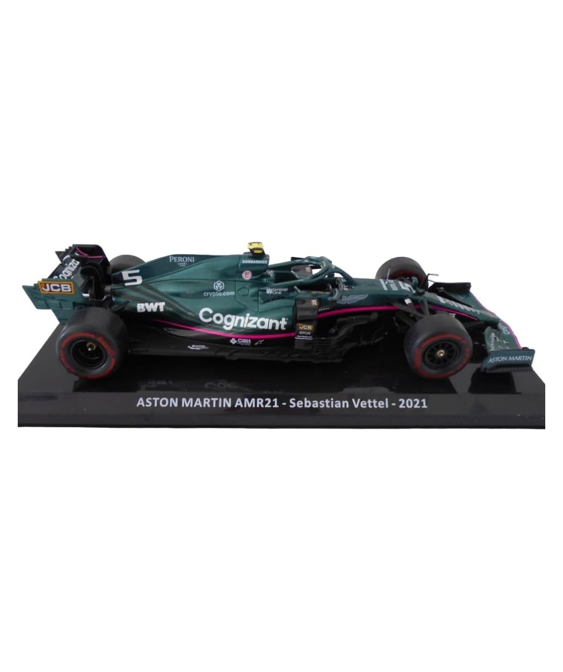 Метална кола Aston Martin AMR21 Sebastian Vettel 2nd Azerbaijan GP (Baku) Formula 1 2021 - Edicola 1:24