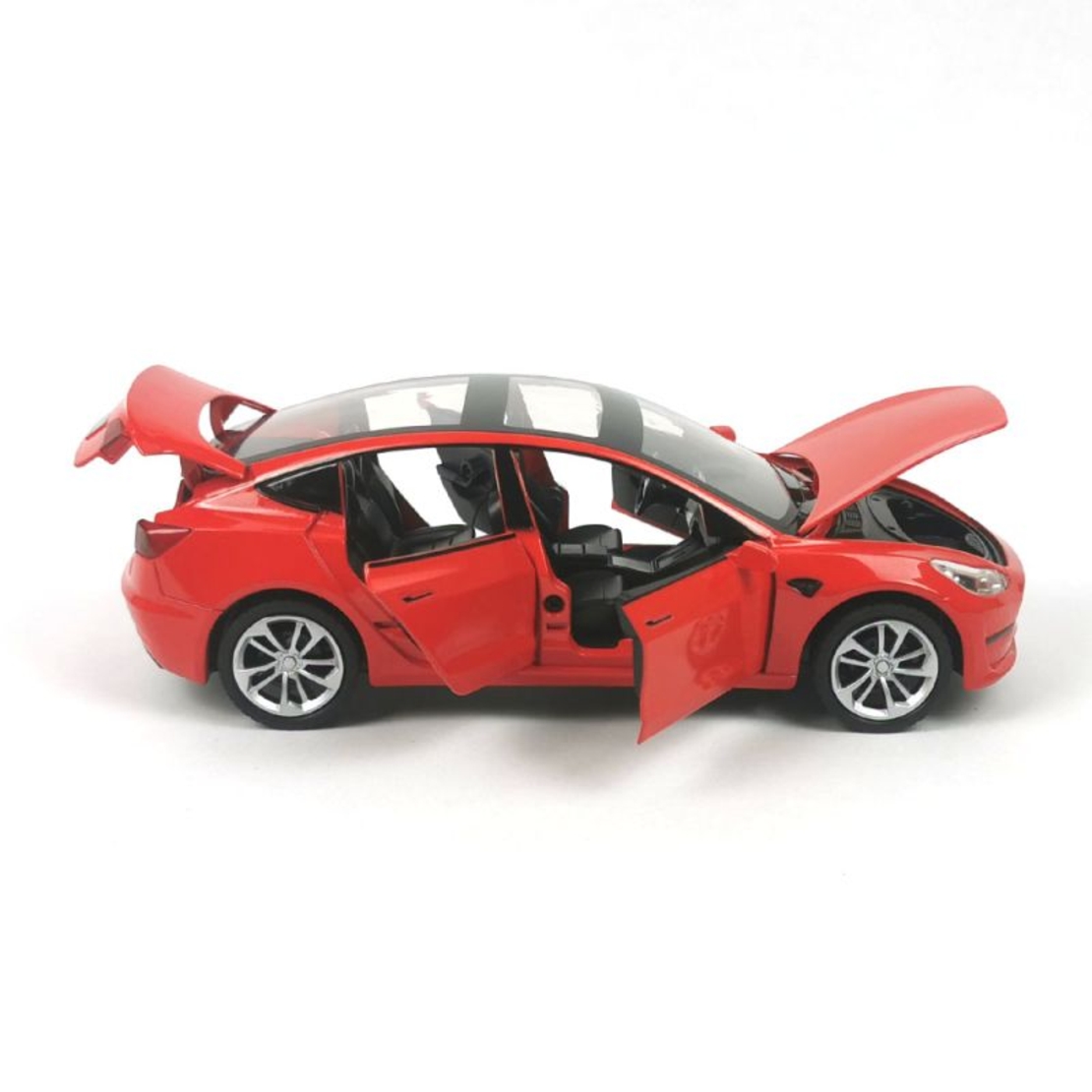 Метална кола с отварящи се врати светлини и звуци Tesla Model 3 - 1:24