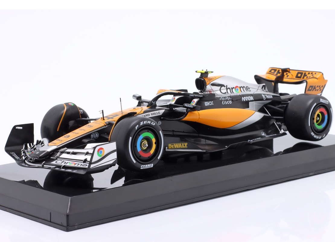 Метална кола McLaren MCL60 - Lando Norris - British GP Formula 1 2023 - Edicola 1:24