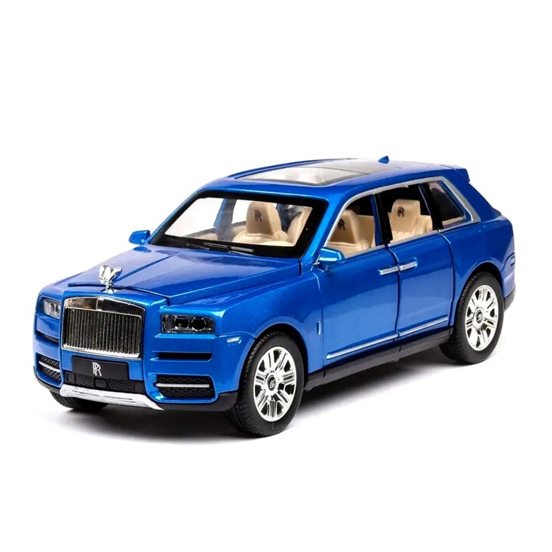 Метална кола с отварящи се врати, капаци, светлини и звуци Rolls-Royce Cullinan 1:22