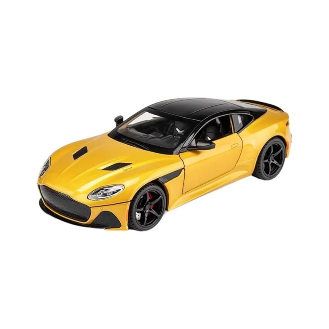 Метална кола с отварящи се врати и капаци светлини и звуци Aston Martin DBS Superleggera 1:24