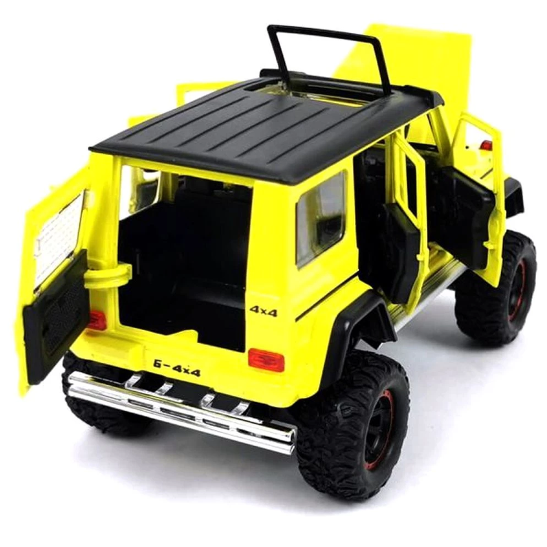 Метален джип с отварящи се врати капаци светлини и звуци Mercedes G500