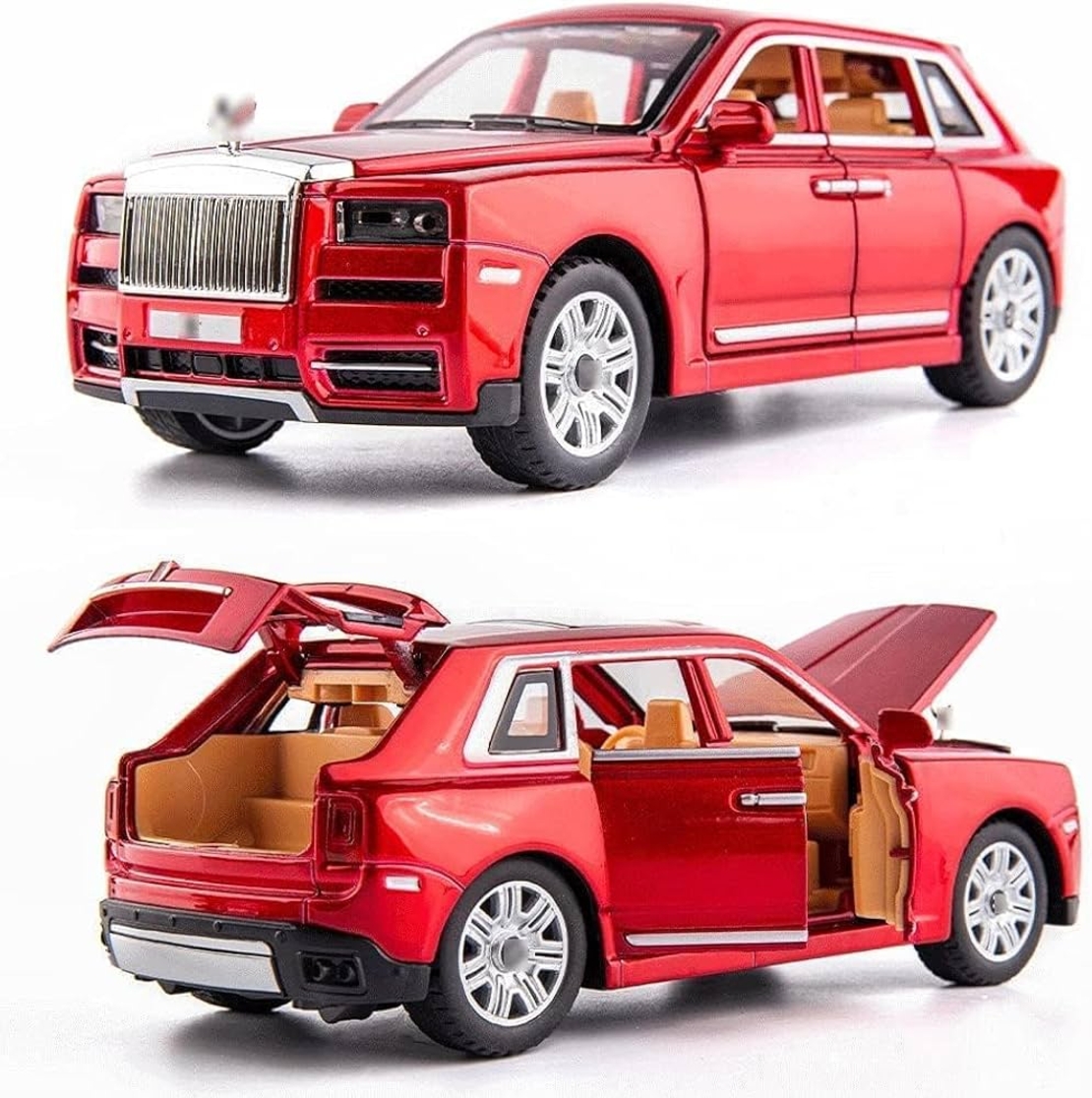 Метална кола с отварящи се врати, капаци, светлини и звуци Rolls-Royce Cullinan 1:22