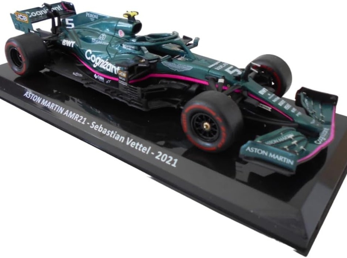 Метална кола Aston Martin AMR21 Sebastian Vettel 2nd Azerbaijan GP (Baku) Formula 1 2021 - Edicola 1:24