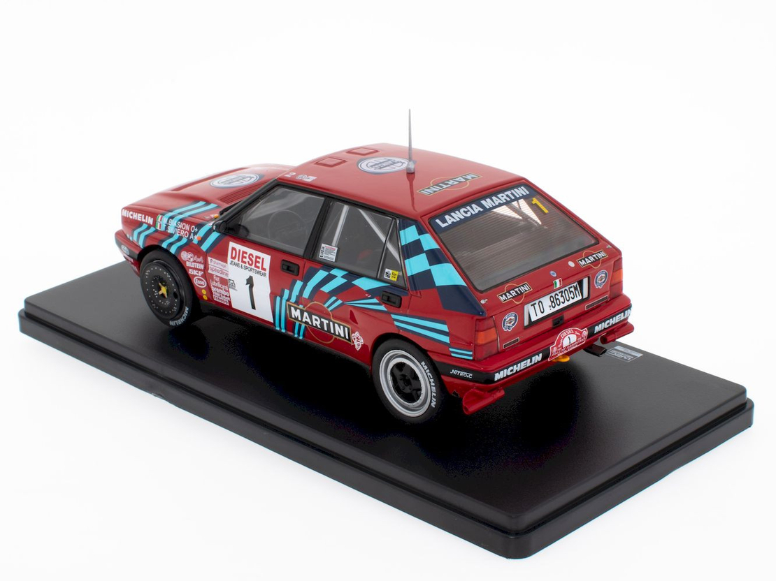 Метална кола Lancia Delta Integrale 16V - Rallye Sanremo 1989 Altaya 1:24