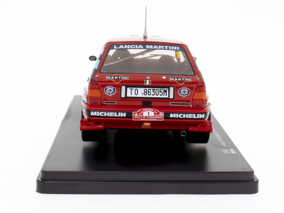 Метална кола Lancia Delta Integrale 16V - Rallye Sanremo 1989 Altaya 1:24