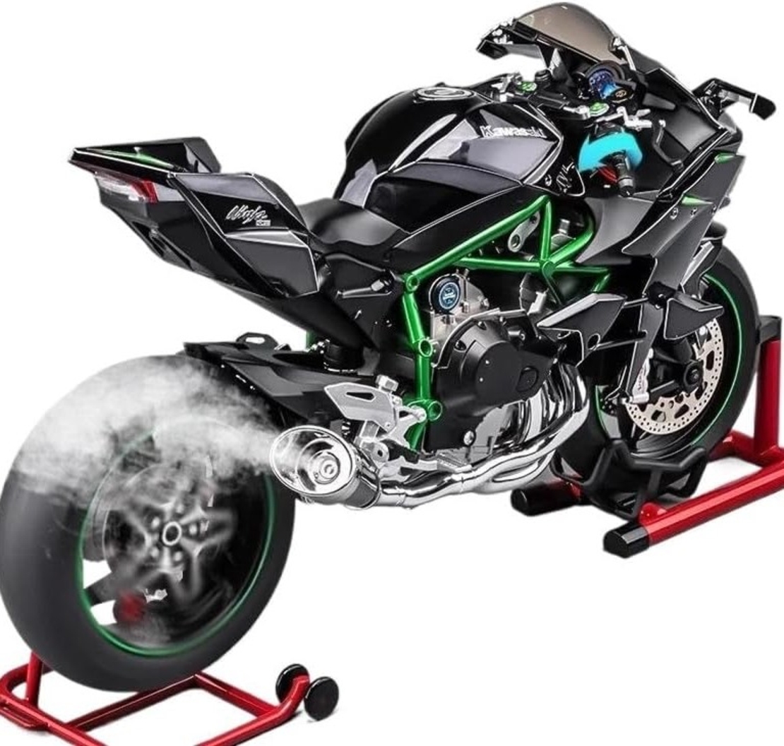 Мотор Kawasaki Ninja H2R 1:6 с пушек