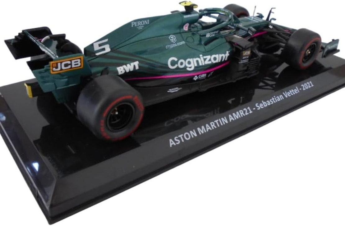 Метална кола Aston Martin AMR21 Sebastian Vettel 2nd Azerbaijan GP (Baku) Formula 1 2021 - Edicola 1:24