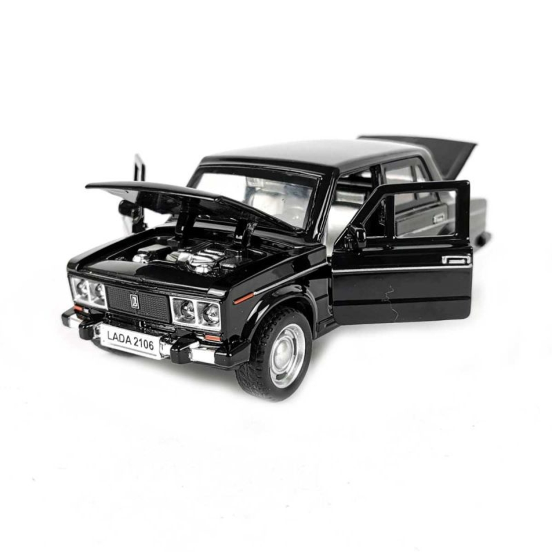 Метална кола с отварящи се врати светлини и звуци LADA 2106 1:32