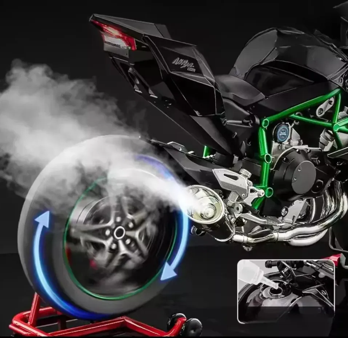 Мотор Kawasaki Ninja H2R 1:6 с пушек