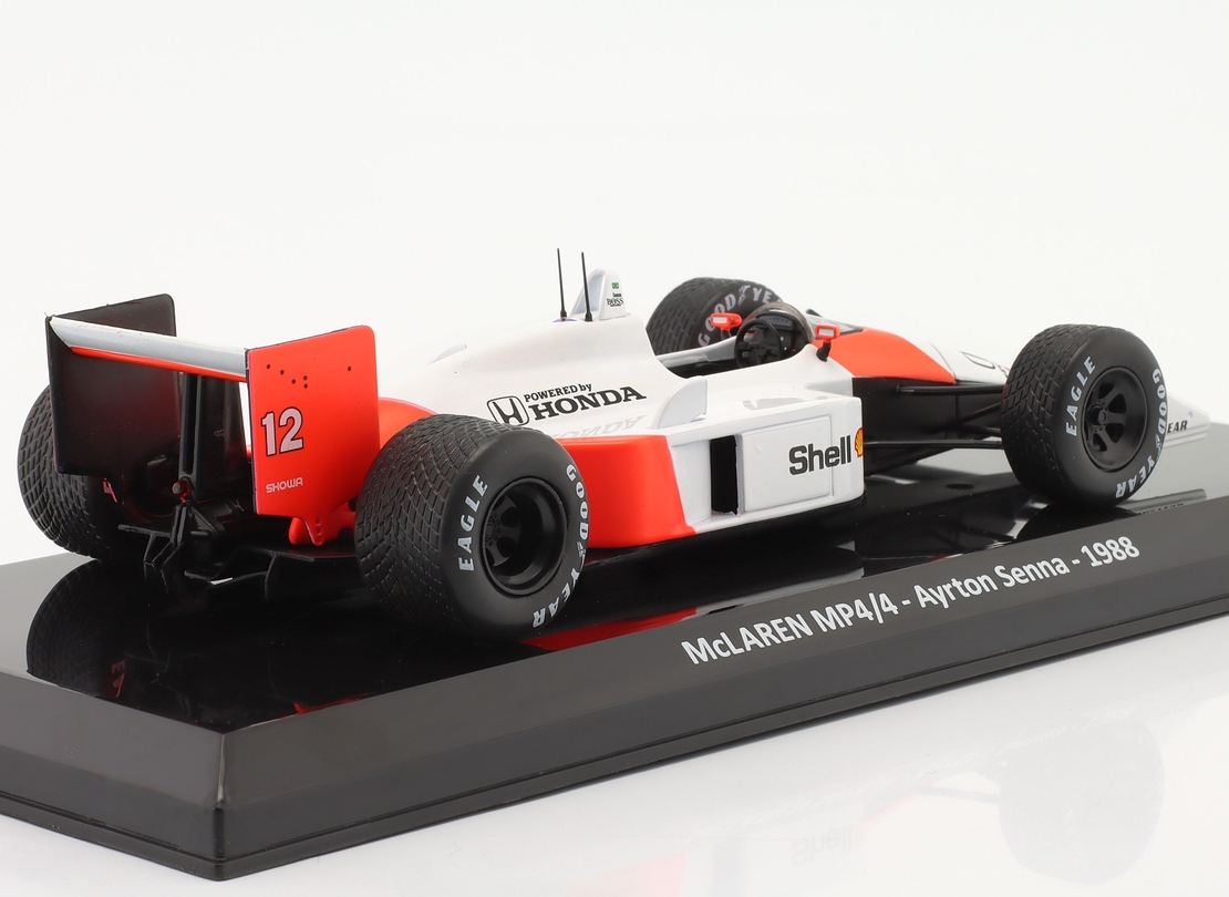 Метална кола McLaren MP4/4 Ayrton Senna Formula 1 World Champion 1988 - Edicola 1:24