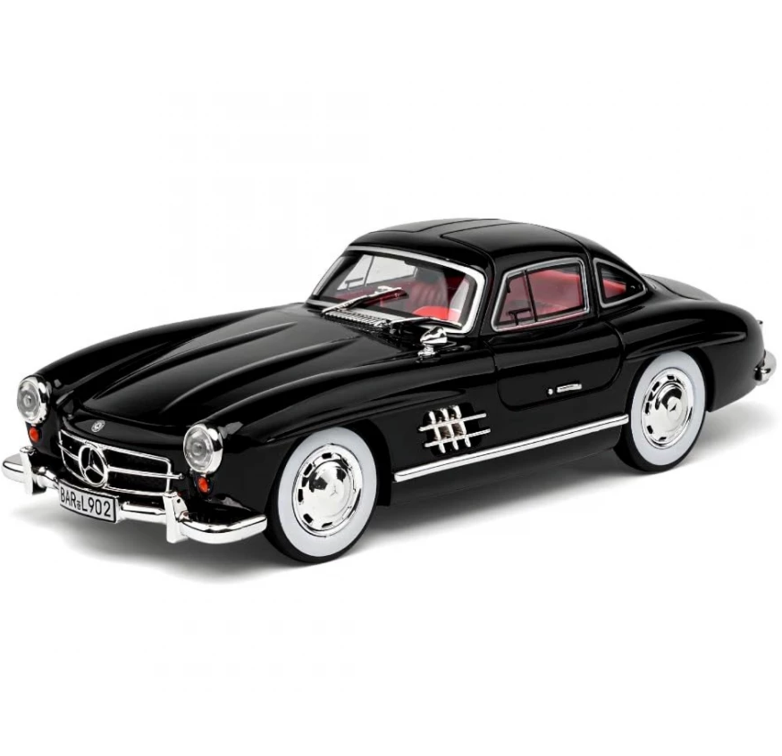 Метална кола с отварящи се врати светлини и звуци Mercedes 300 SL 1:24