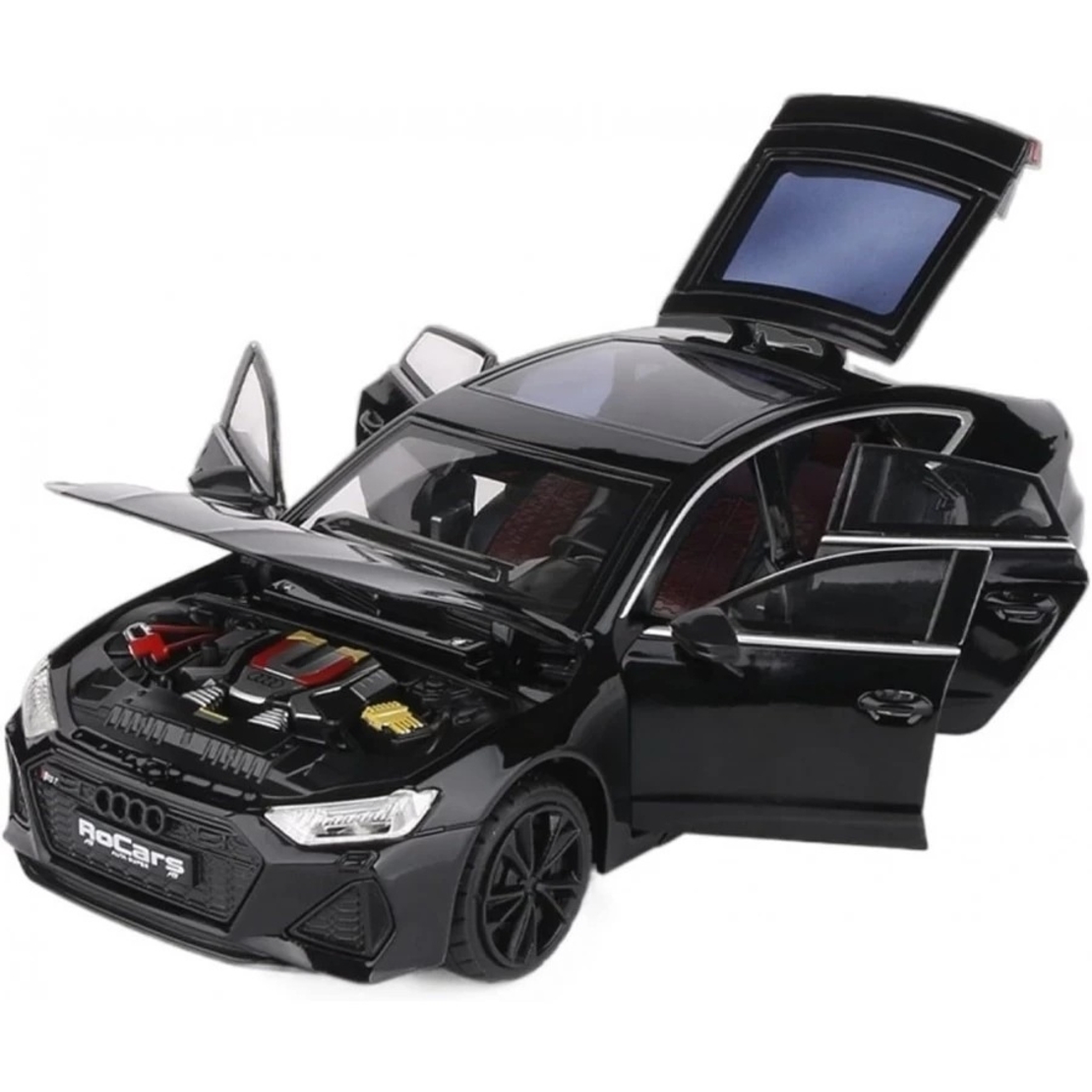 Метална кола с отварящи се врати светлини и звуци Audi RS7 1:24