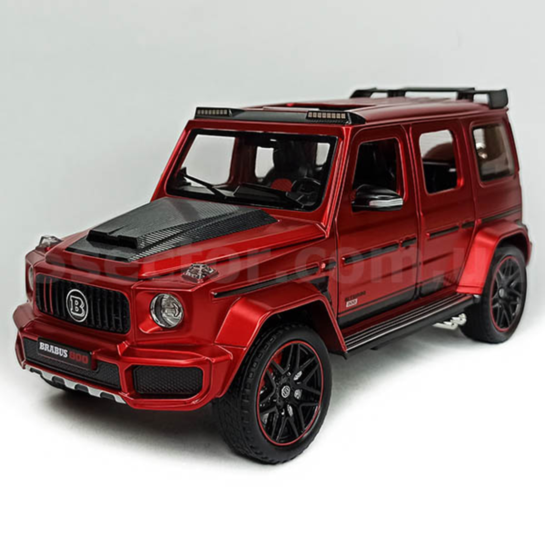 Метален джип с отварящи се врати светлини и звуци Mercedes Benz G-Class Brabus G800 1:24