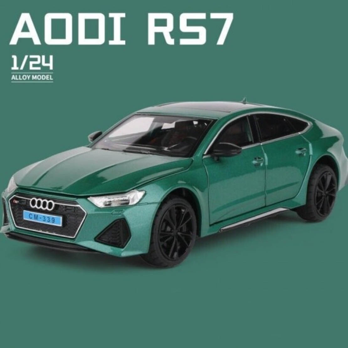 Метална кола с отварящи се врати светлини и звуци Audi RS7 1:24