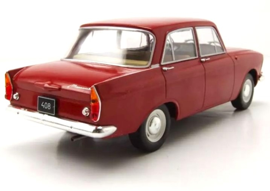 Метална кола Москвич / Moskvitch 408 - 1966 WHITE BOX 1:24