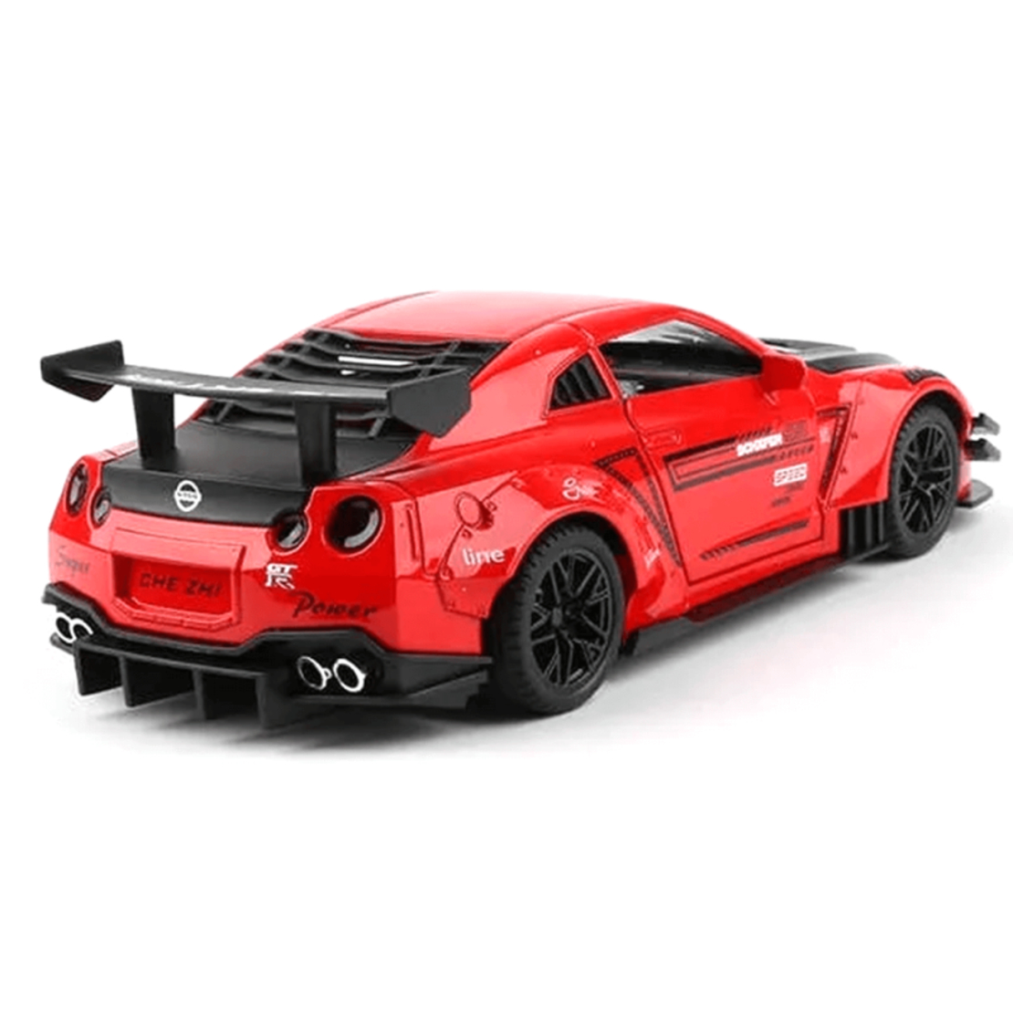 Метална кола с отварящи се врати, светлини и звуци Nissan GT-R Nismo 1:24