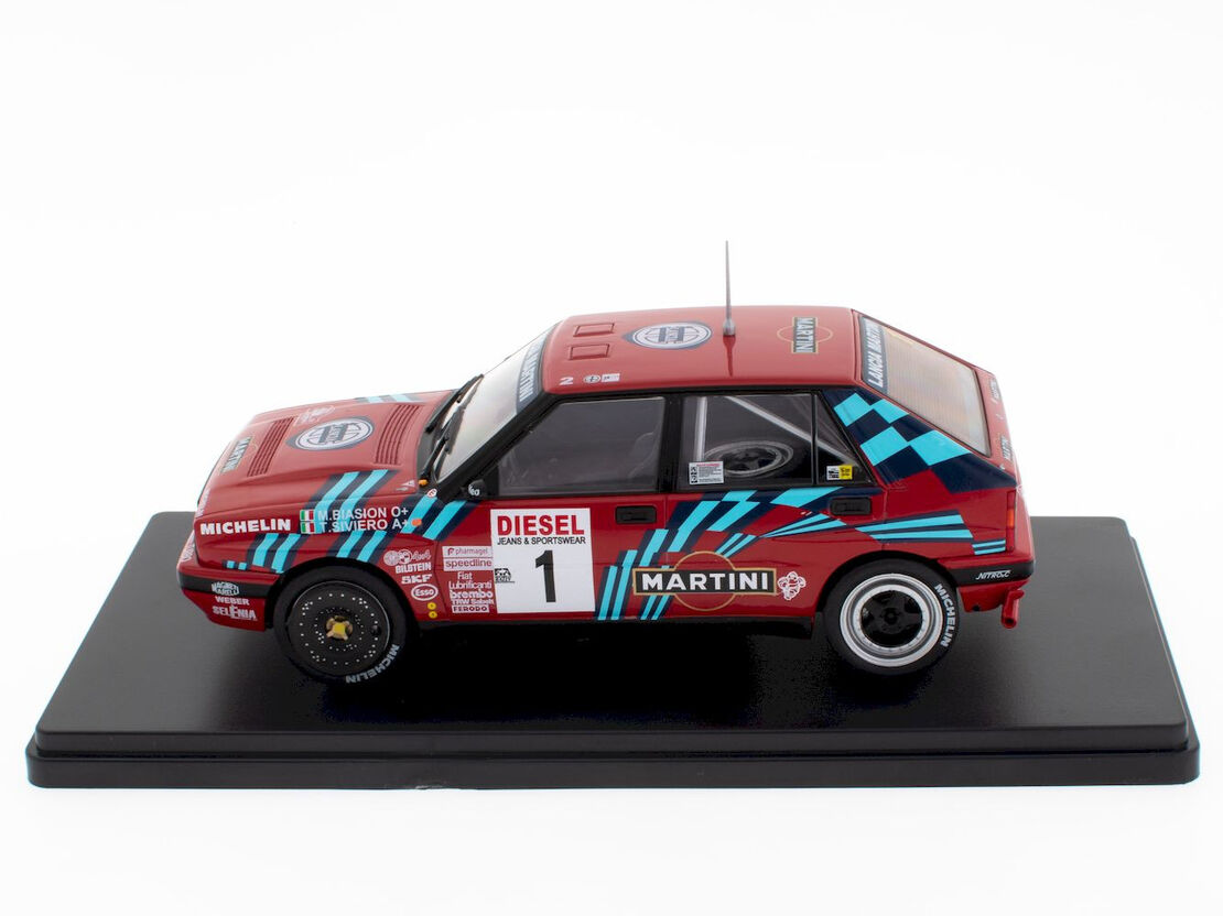Метална кола Lancia Delta Integrale 16V - Rallye Sanremo 1989 Altaya 1:24