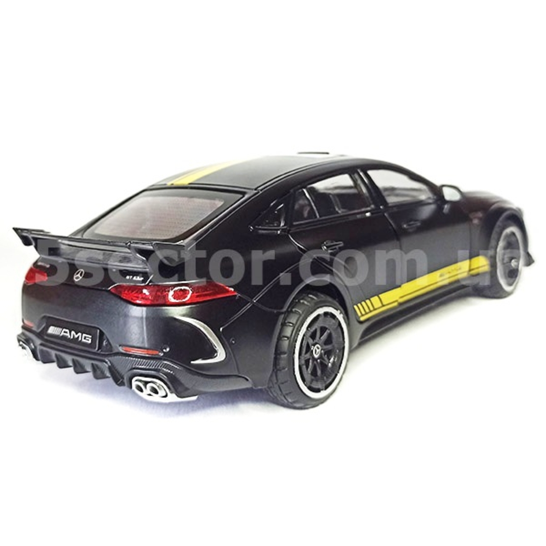 Метална кола с отварящи се врати, капаци, светлини и звуци Mercedes-AMG GT63 S 1:24