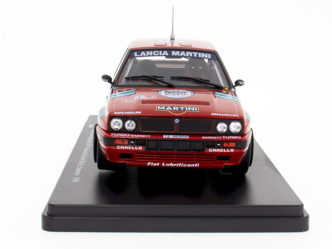 Метална кола Lancia Delta Integrale 16V - Rallye Sanremo 1989 Altaya 1:24