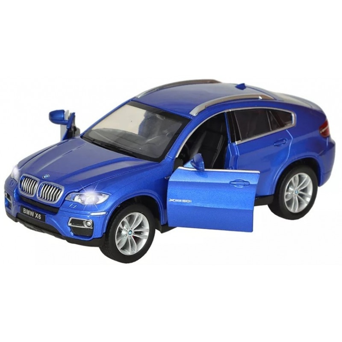 Метална кола с отварящи се врати и капаци MSZ BMW X6 1:24