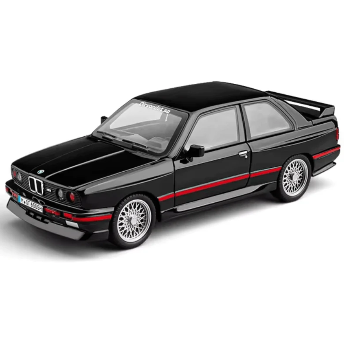 Метална кола с отварящи се врати капаци светлини и звуци BMW M3 E30 1:24