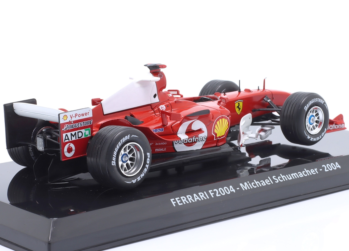 Метална кола Ferrari F2004 Michael Schumacher Formula 1 World Champion 2004 - Edicola 1:24
