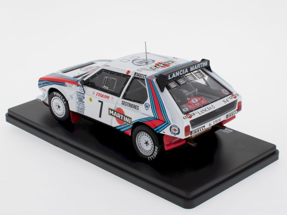 Метална кола Lancia Delta S4 - Rallye Monte - Carlo 1986 - Altaya 1:24