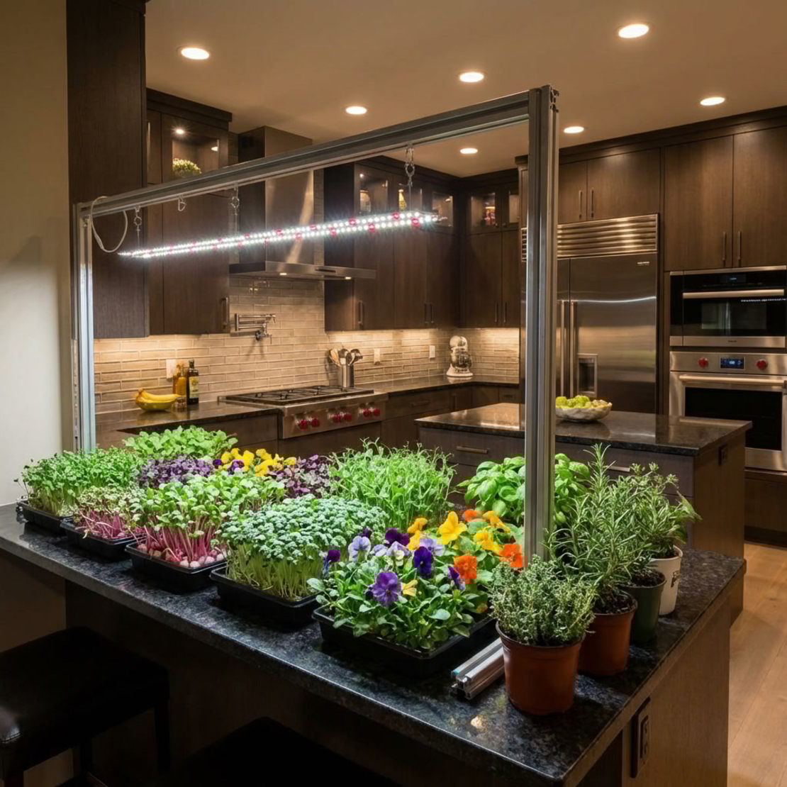 Универсална LED лампа за растения 25W