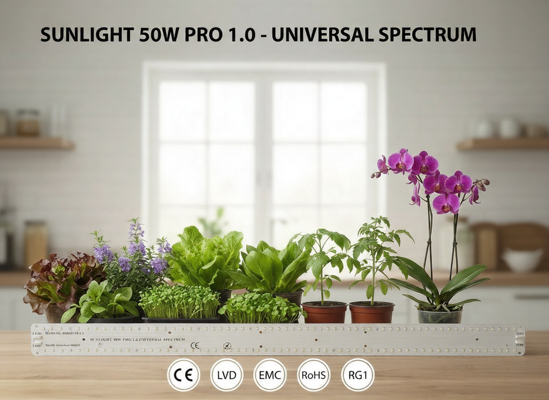 Универсална LED лампа  растения 50W