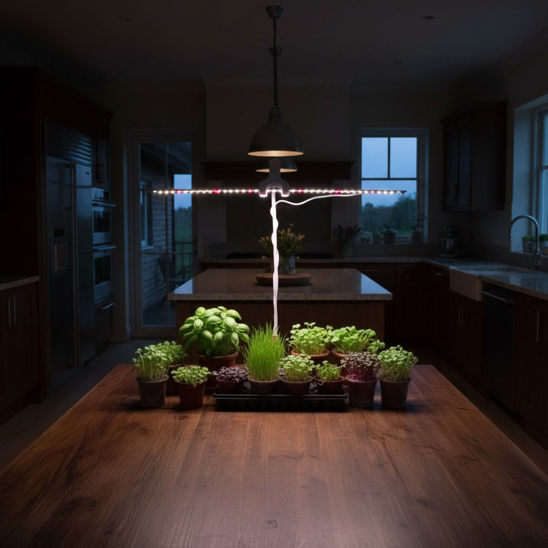 Универсална LED лампа за растения 25W