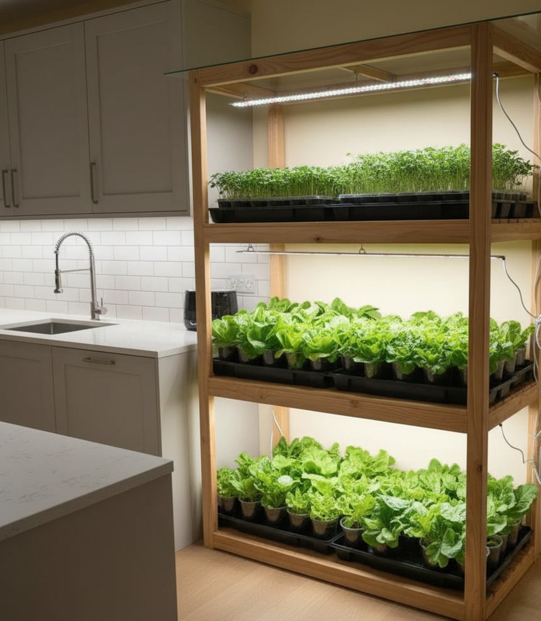 Универсална LED лампа за растения 25W