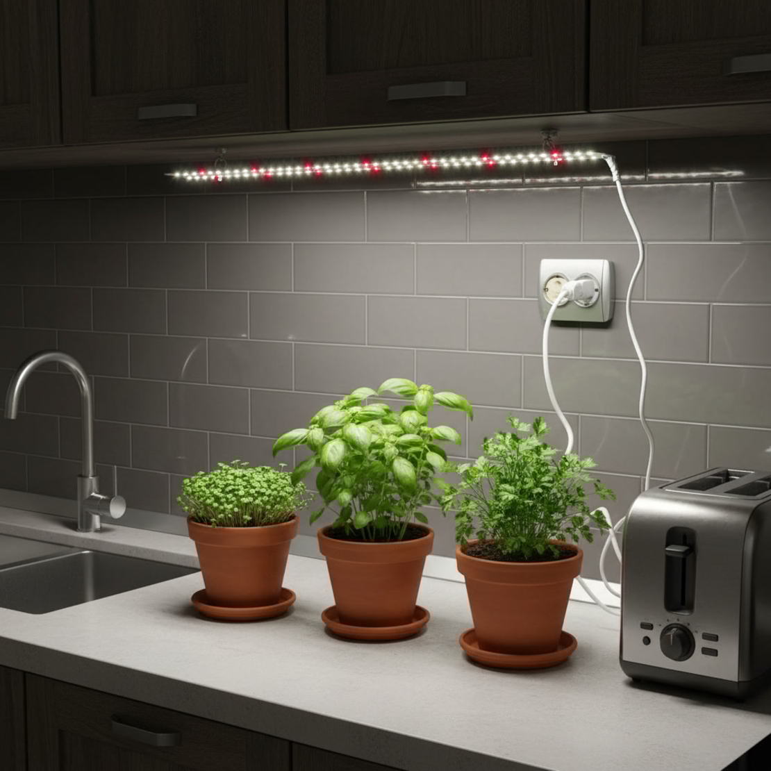 Универсална LED лампа за растения 25W