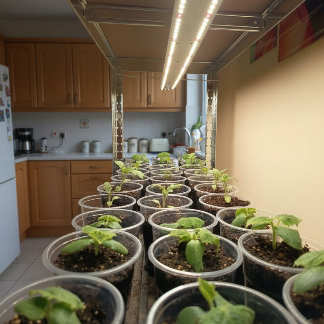 Универсална LED лампа за растения 25W