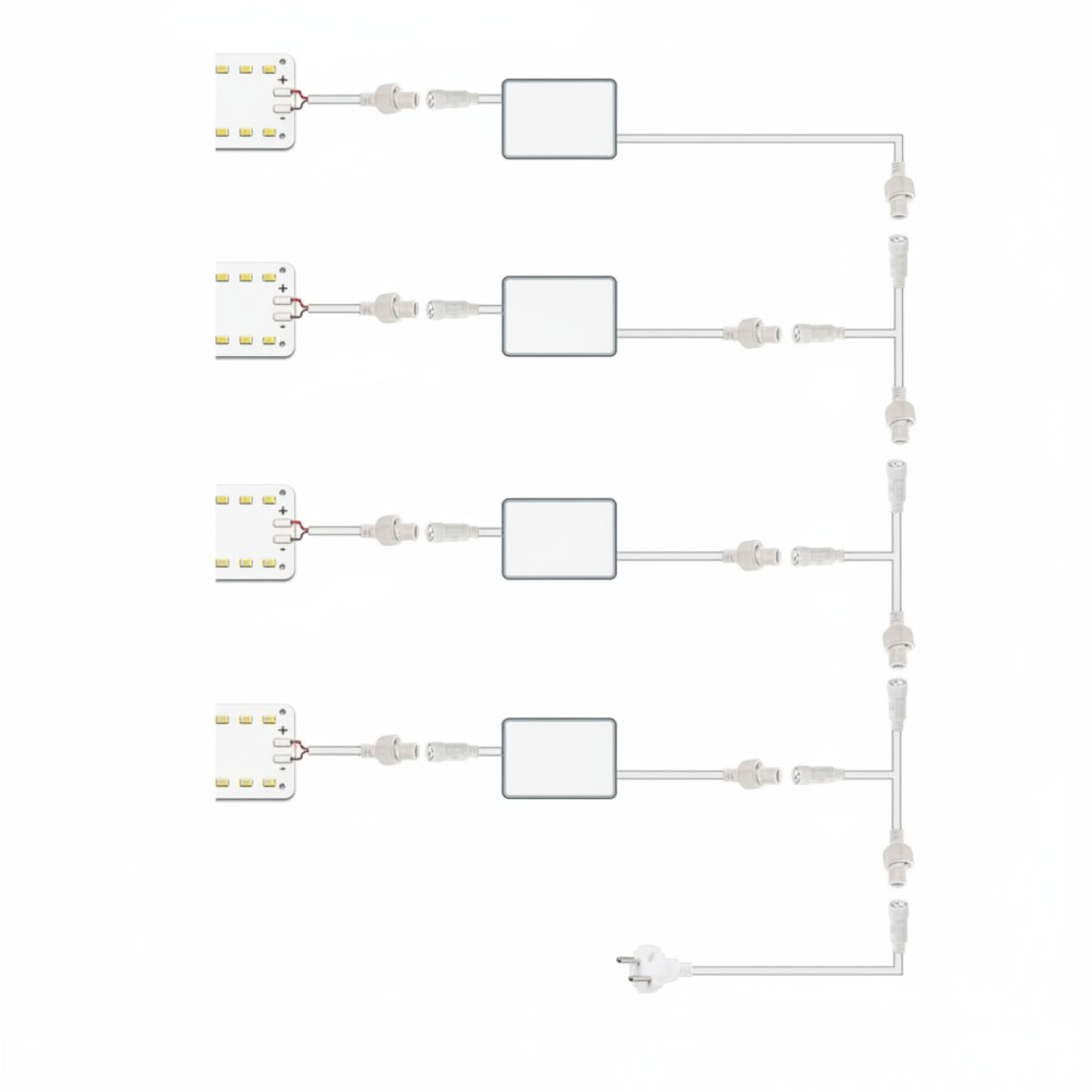 Универсална LED лампа за растения 25W