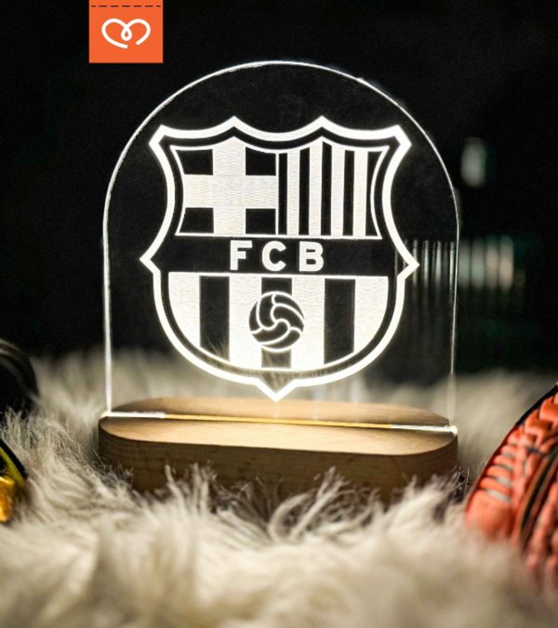 Футболна Лампа с Лого на Отбор – Персонализиран Подарък за футболен фен