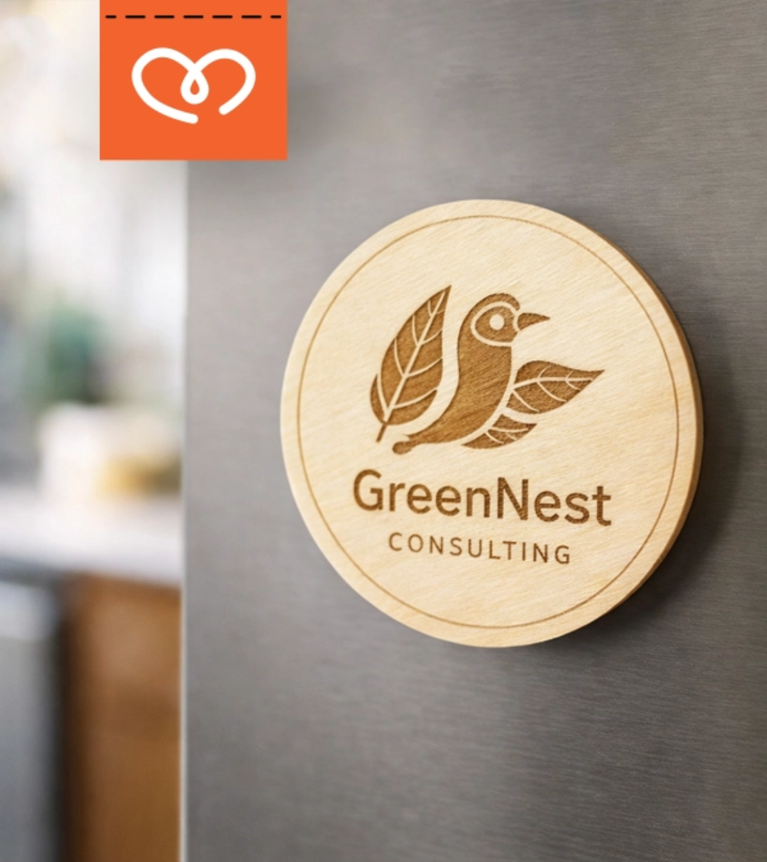 Магнит с лого по избор – персонализиран фирмен подарък