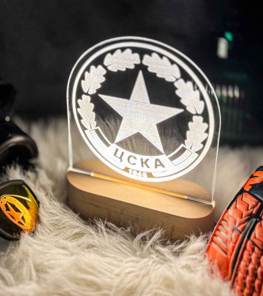 Футболна Лампа с Лого на Отбор – Персонализиран Подарък за футболен фен