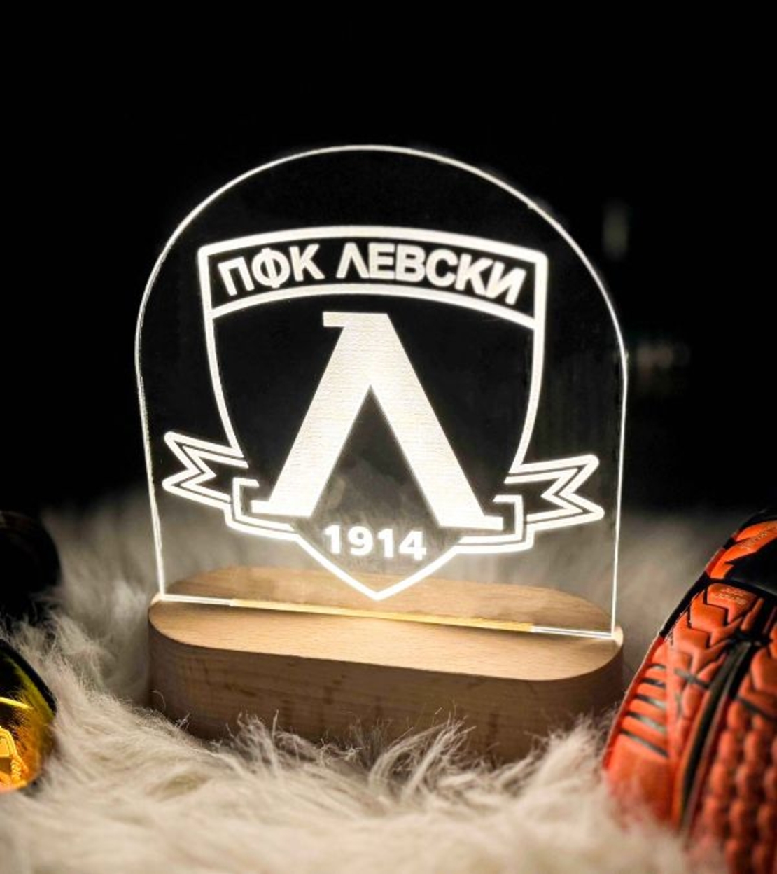 Футболна Лампа с Лого на Отбор – Персонализиран Подарък за футболен фен