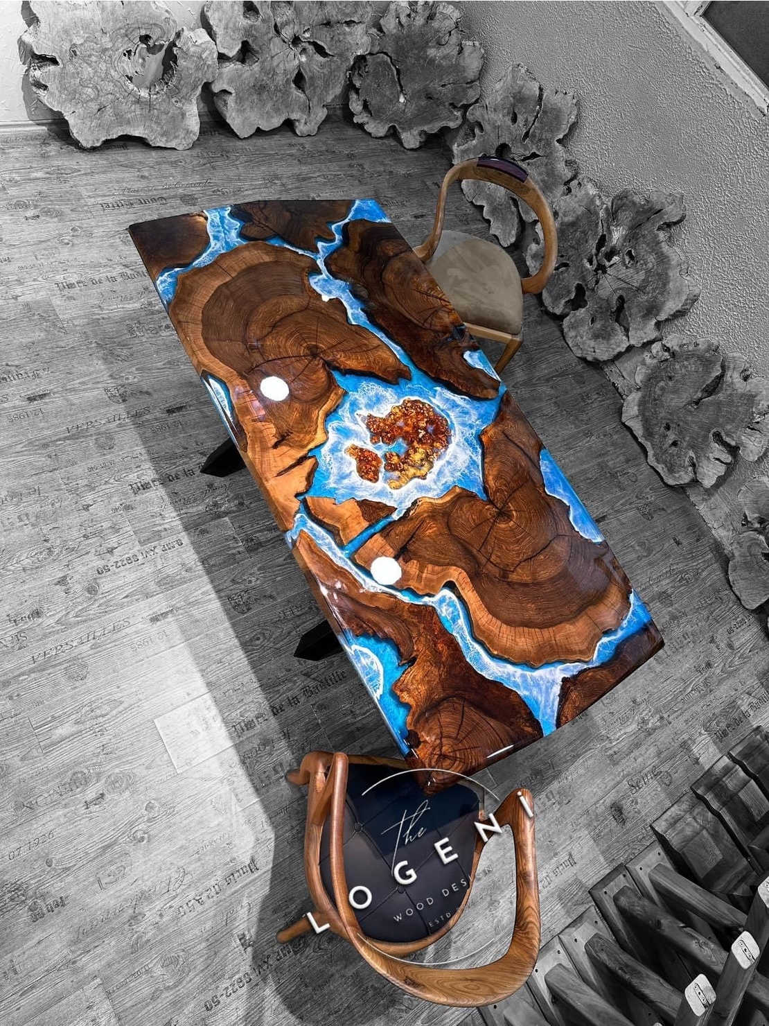 Ocean Art – Художествена епоксидна маса с морски ефект (по поръчка)