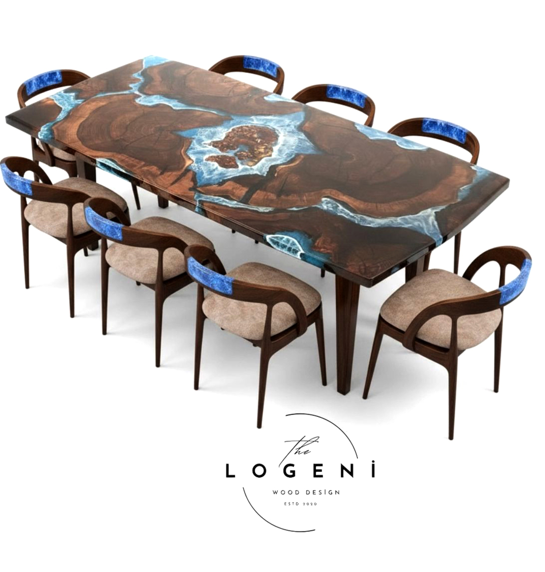 Ocean Art – Художествена епоксидна маса с морски ефект (по поръчка)