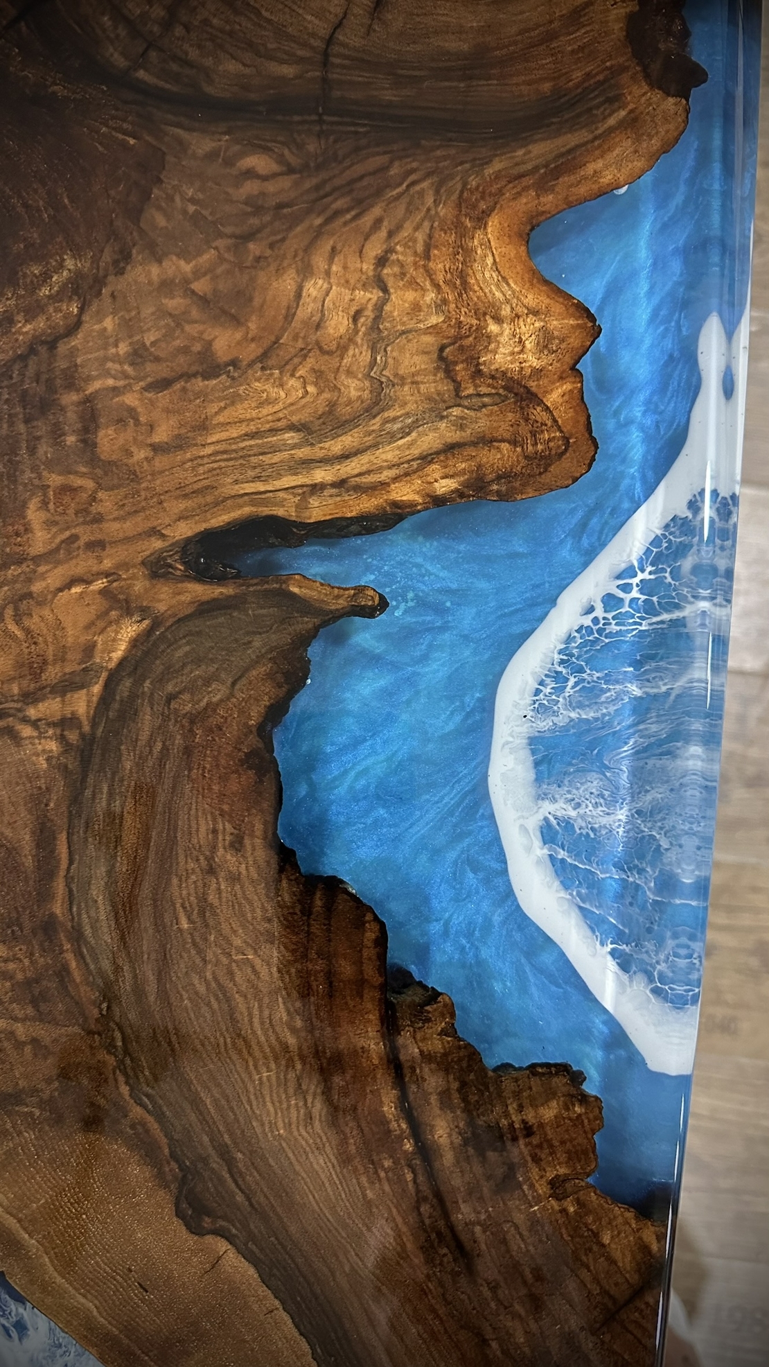 Ocean Art – Художествена епоксидна маса с морски ефект (по поръчка)