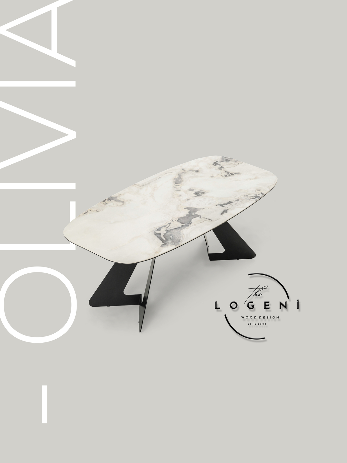 Дизайнерска трапезна маса OLIVIA