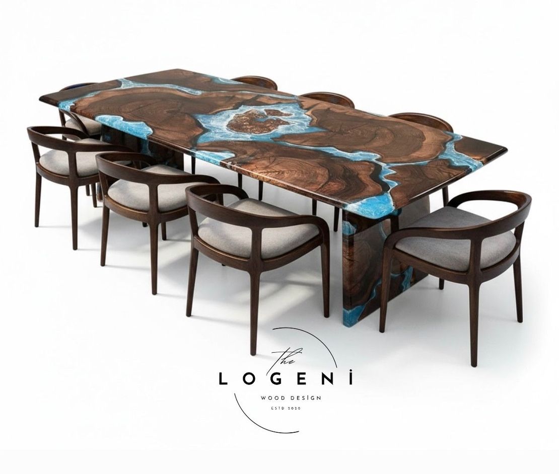 Ocean Art – Художествена епоксидна маса с морски ефект (по поръчка)