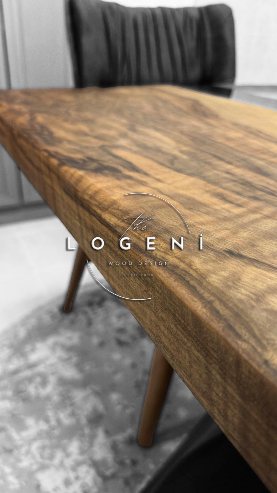 Кафяво пигментиран плот с прозрачен епоксид