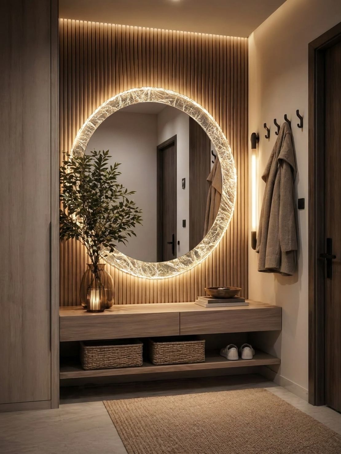 LOGENI Crystal Mirror Ø72 cm Премиум LED Огледало